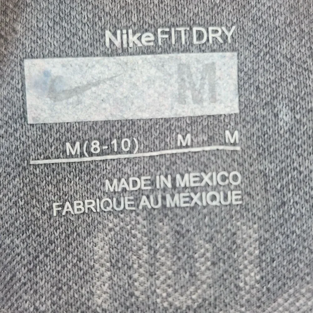 Nike Dri Fit Running Shirt Women Gray Long Sleeve Athletic Training Top NYC 2008